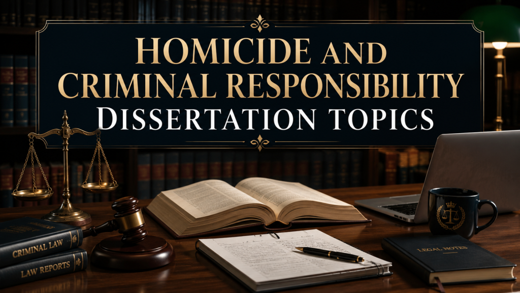 31 Research Ideas Criminal Law Dissertation Topics: 2026-2027 2 Homicide and Criminal Responsibility Dissertation Topics