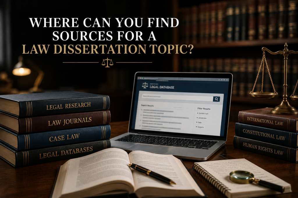 Best Law Dissertation Topics for 2026 & 2027 3 Where Can You Find Sources for a Law Dissertation Topic