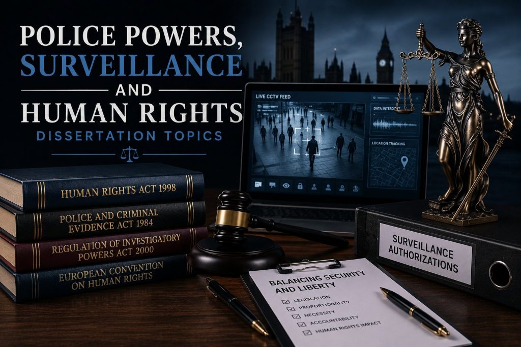31 Research Ideas Criminal Law Dissertation Topics: 2026-2027 8 Police Powers, Surveillance and Human Rights Topics