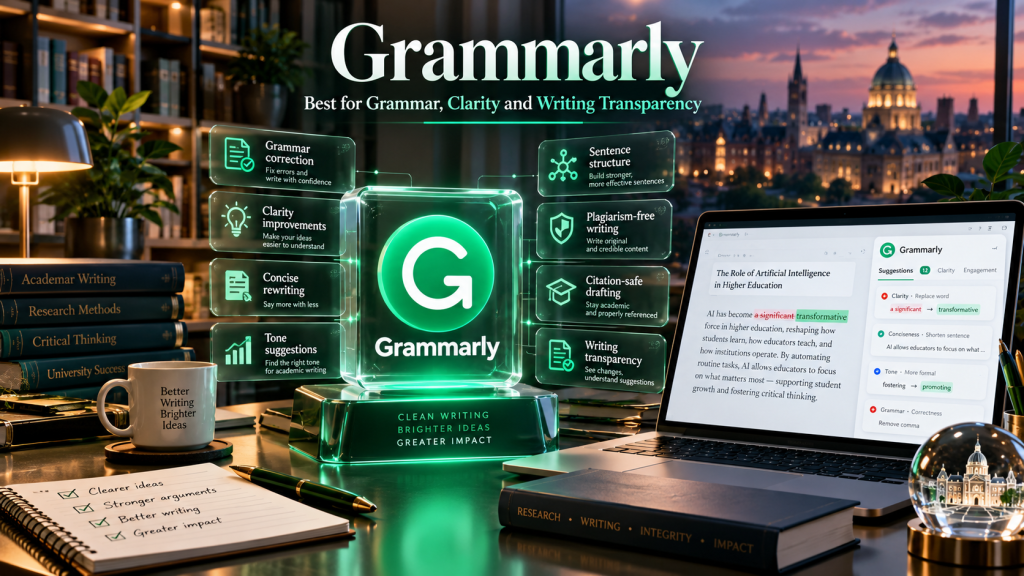 Grammarly – Best for Grammar, Clarity and Writing Transparency