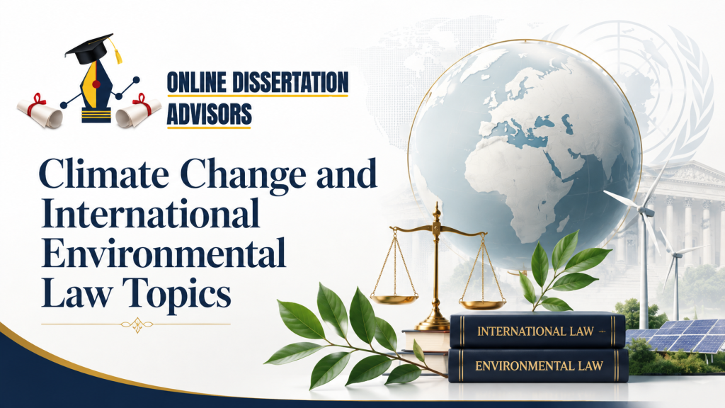 International Law Dissertation Topics: 45 Research Ideas for 2026-27 6 Climate Change and International Environmental Law Topics