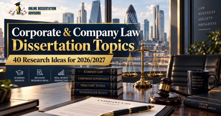 Corporate & Company Law Dissertation Topics 40 Research Ideas for 2026-2027