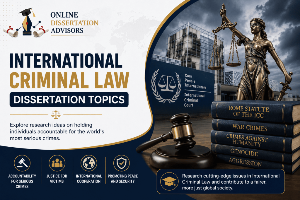 International Law Dissertation Topics: 45 Research Ideas for 2026-27 4 International Criminal Law Dissertation Topics