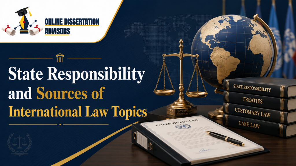 International Law Dissertation Topics: 45 Research Ideas for 2026-27 9 State Responsibility and Sources of International Law Topics