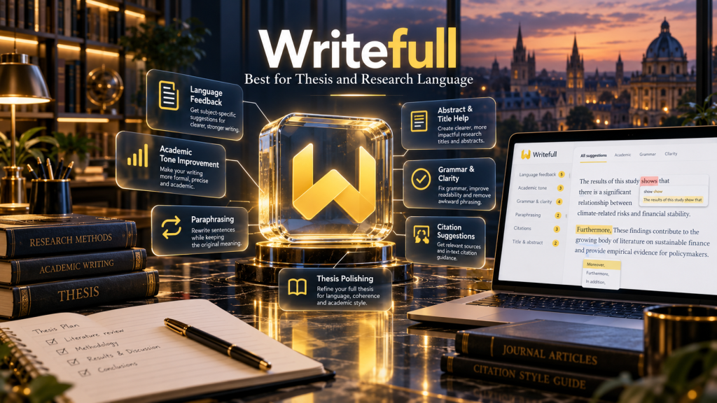 Writefull – Best for Thesis and Research Language